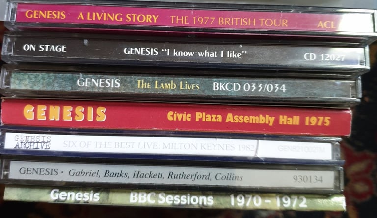 image for JOB-LOT x 7   GENESIS CDs 