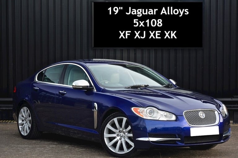 19" JAGUAR XF ALLOYS 5x108 WHEELS TYRES XE XJ XK FORD VOLVO