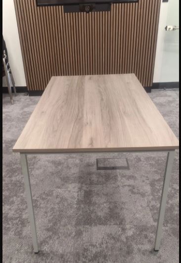 Office Boardroom Meeting Training Tables x 4 Grey Oak NEW