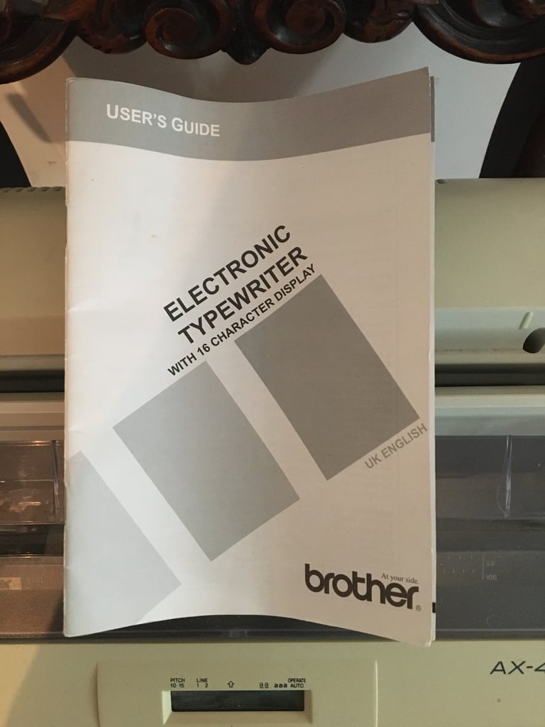 Brother electric typewriter