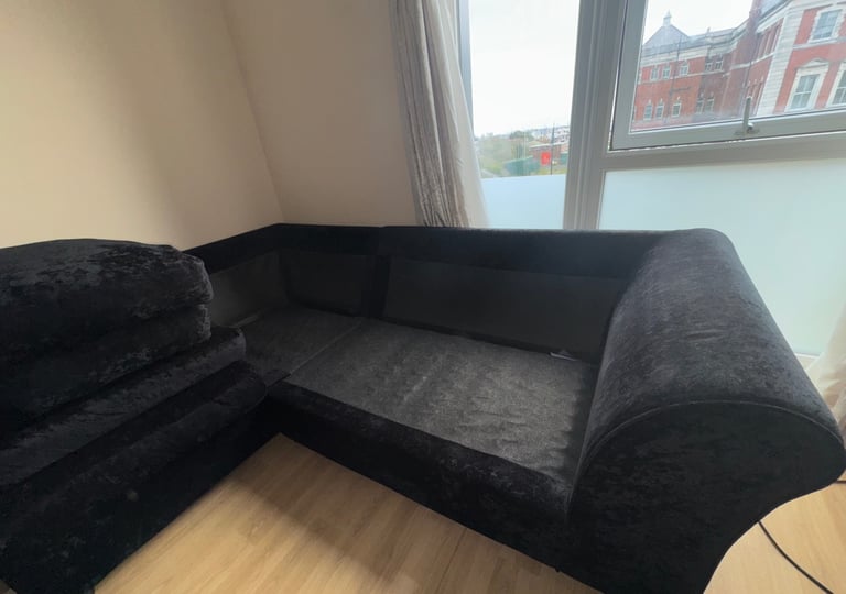 image for 4 seater velvet corner sofa