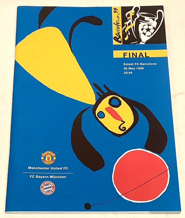 Football Programme Manchester United v Bayern Munich 1999 Champions League Final