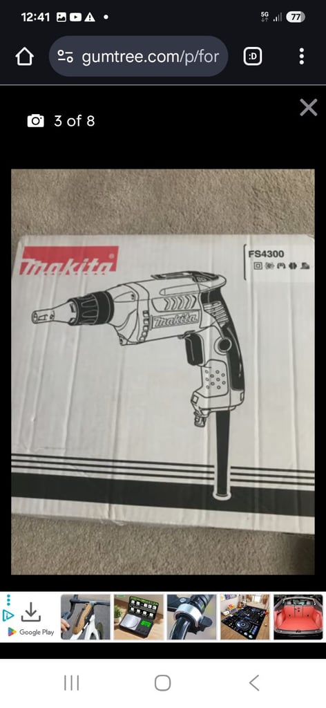 🪛 110V Makita Drywall screwdriver. FS4300 for sale
