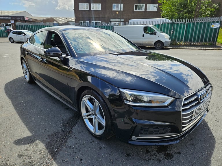 2018 AUDI A5 2.0 TDI Ultra S Line 5dr S Tronic Black Damaged Salvage CAT N