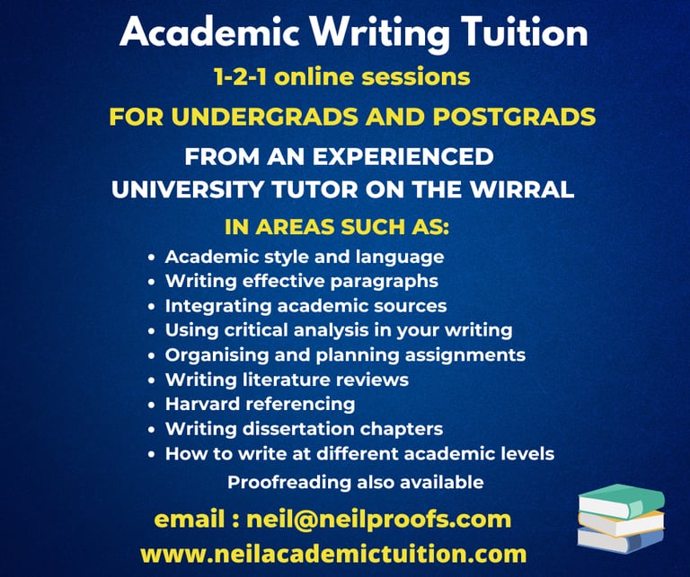 image for Academic Writing and Academic English Tuition