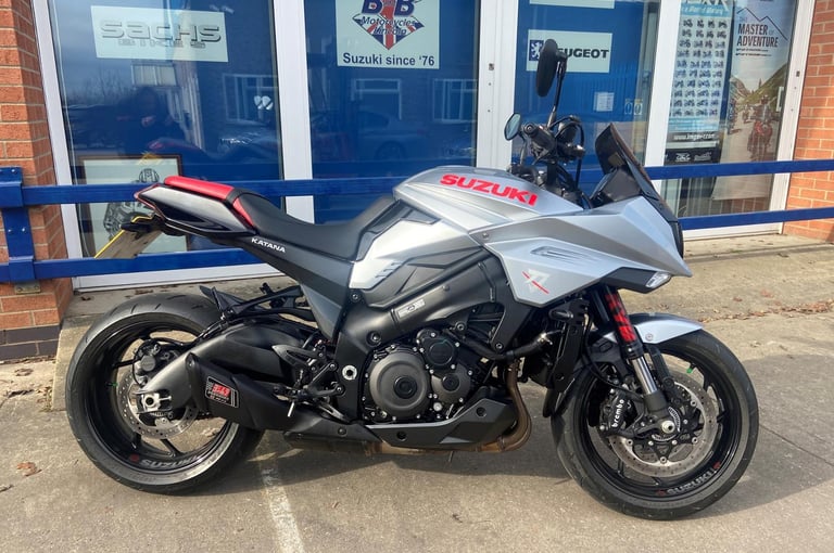 Suzuki GSXS 1000 Katana, only 7000 miles with Samurai extras.