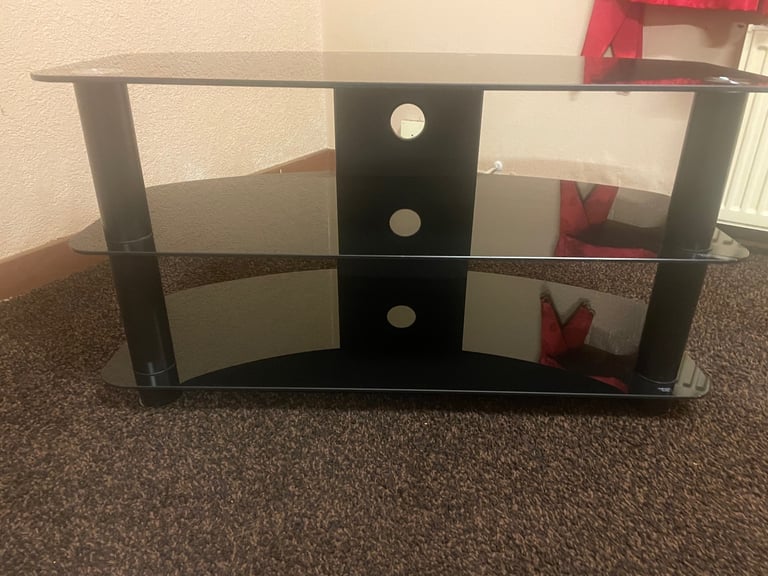 Glass TV stand