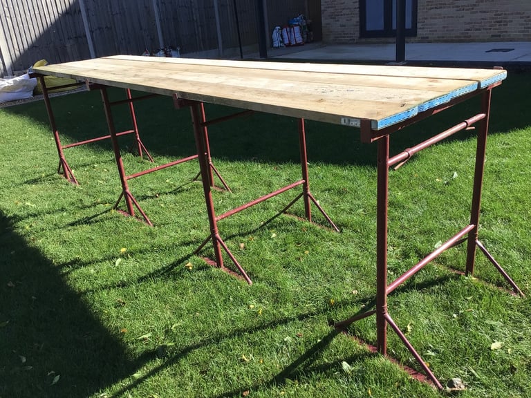 image for 4 Builders trestles and 4 scaffold boards
