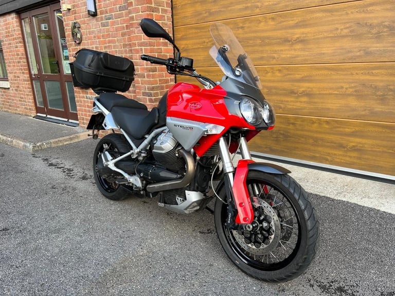 2008/08 Moto Guzzi Stelvio 1200 with 16,200m in Red