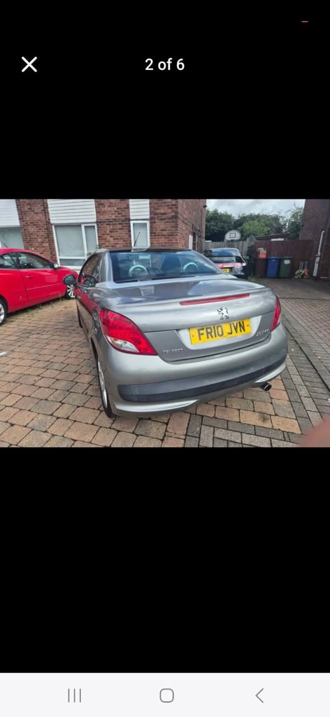 Peugeot, 207, Convertible, 2010, Manual, 1598 (cc), 2 doors