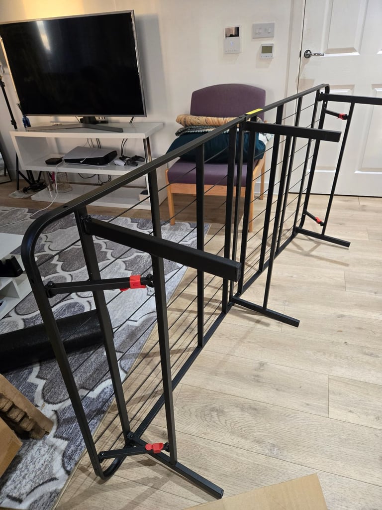 Brand new foldable platform bed frame with under bed storage (90cm x 190cm)