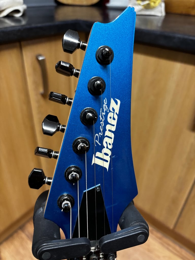 Ibanez RG3570Z Laser Blue, Japanese made Prestige model, Dimarzio Pickups.