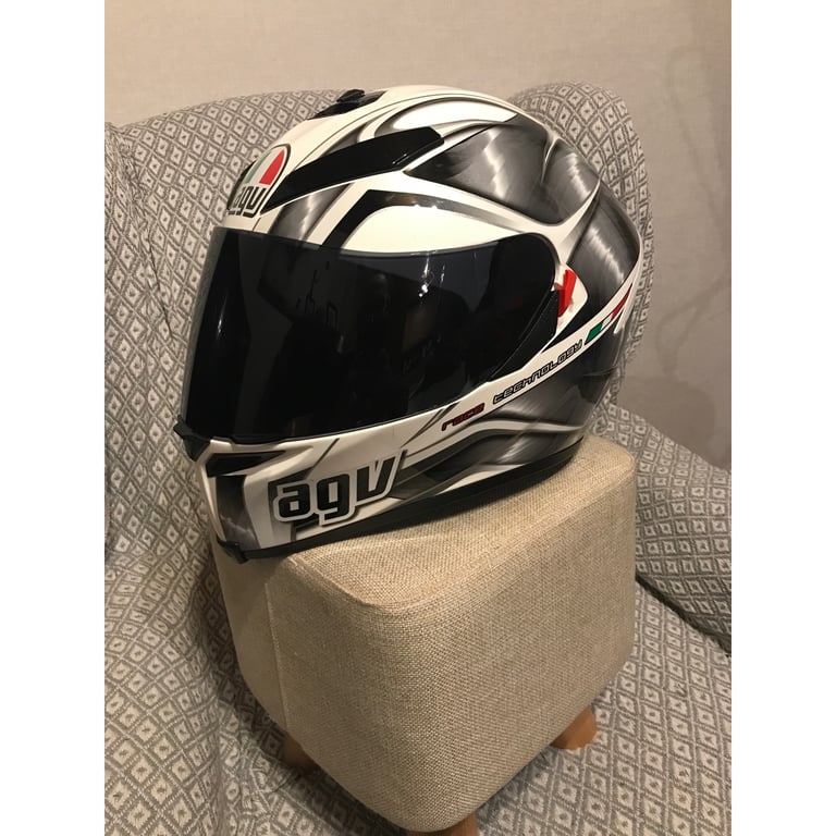 NEW AGV K5 Hurricane silver M/L 58 