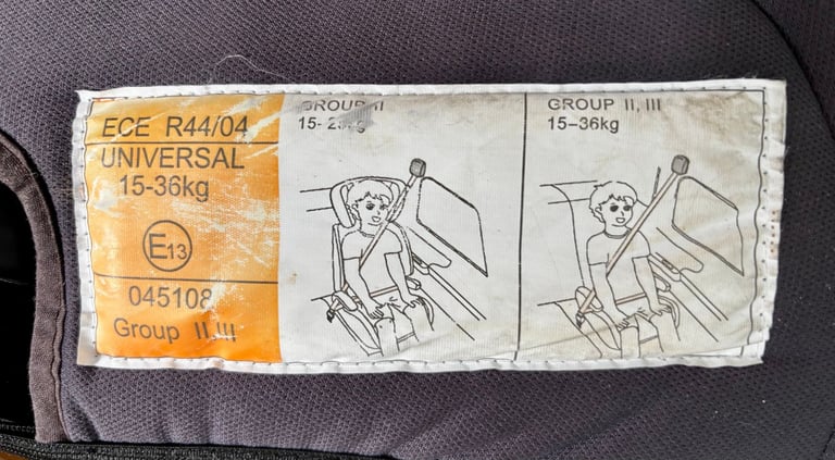 Free Black Halfords Group II, III Car Seat