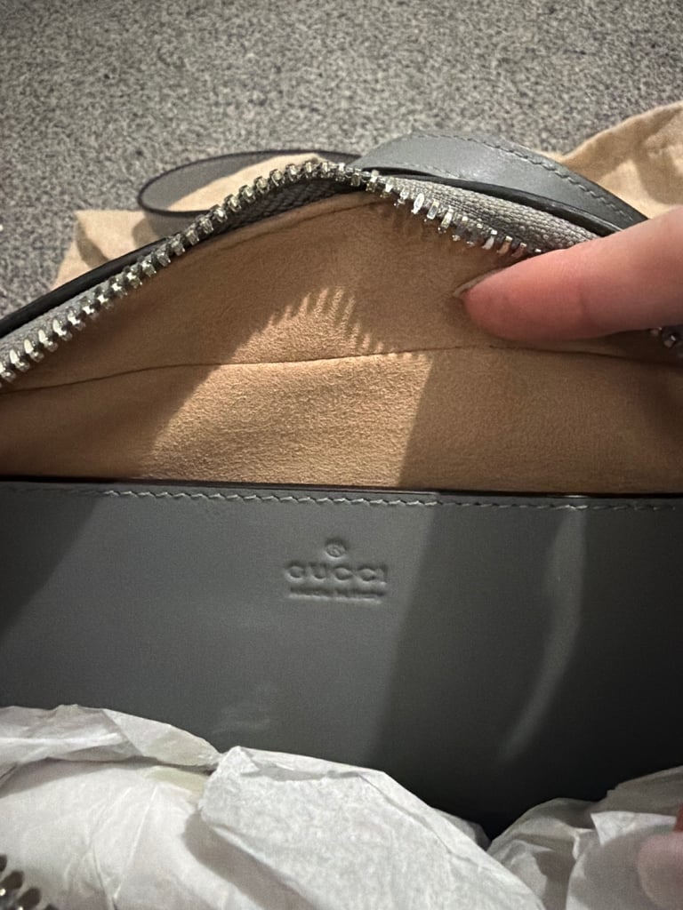 Gucci grey marmont bag