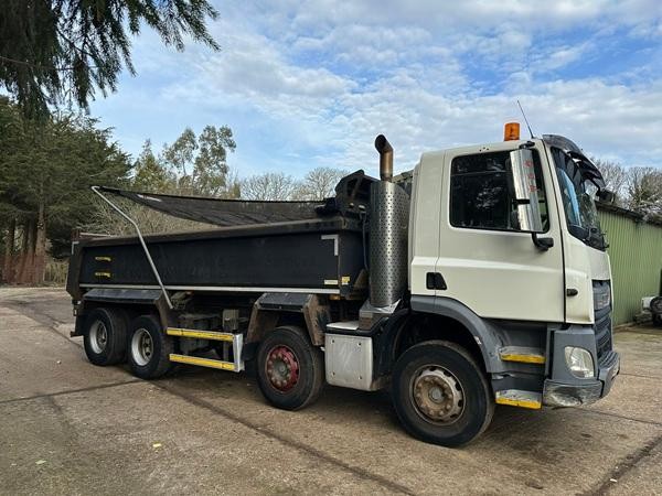 Daf CF400 Steel Body Tipper 8x4 Automatic Release Tailboard 