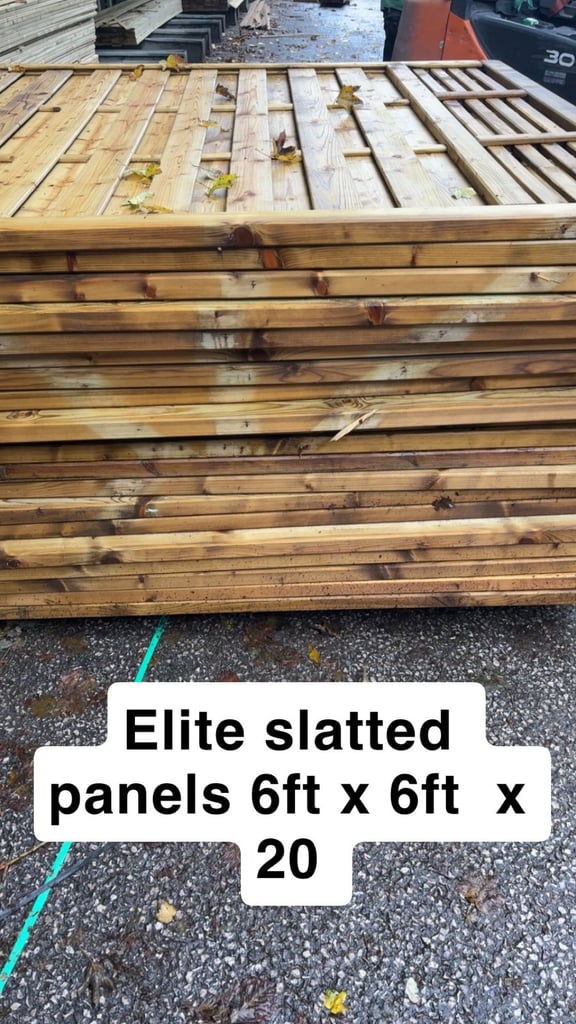 image for KDM elite 6ft x 6ft slatted panels 