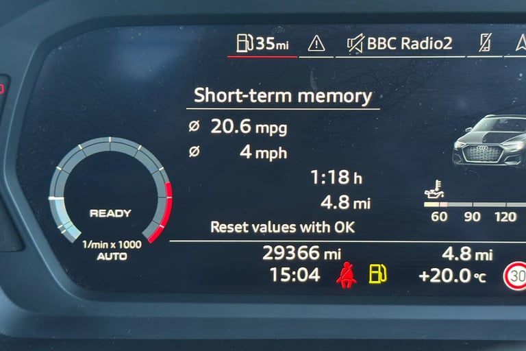  Audi A3 Sportback 1.0 Tfsi 30 S Line Sportback 5dr Petrol Manual Euro 6 s/s