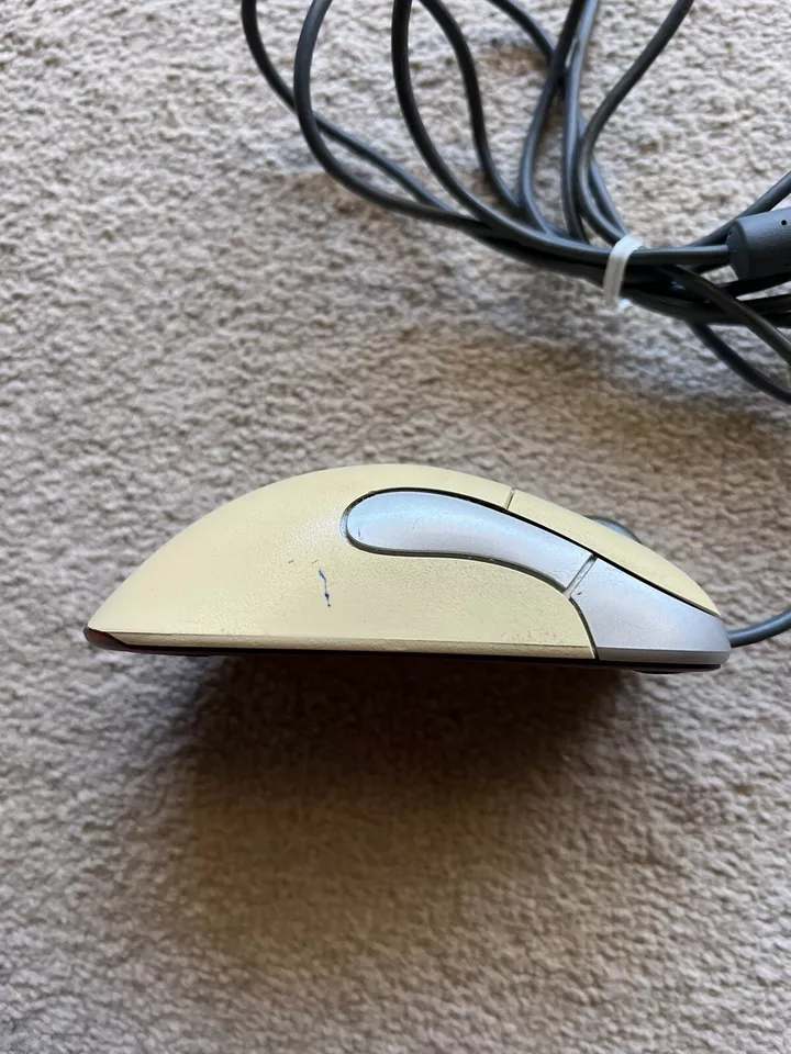 Vintage Microsoft IntelliMouse Optical USB and PS/2 Compatible Mouse - scarce model