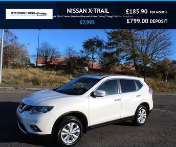  NISSAN X-TRAIL 1.6 DCi Acenta 2016 7 Seater,Glass Roof,Bluetooth,Cruisel,57mpg,F.S.H,Ulez Compliant