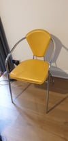 Retro office or lounge living room chair with removable cushion metal legs collection from Bristol