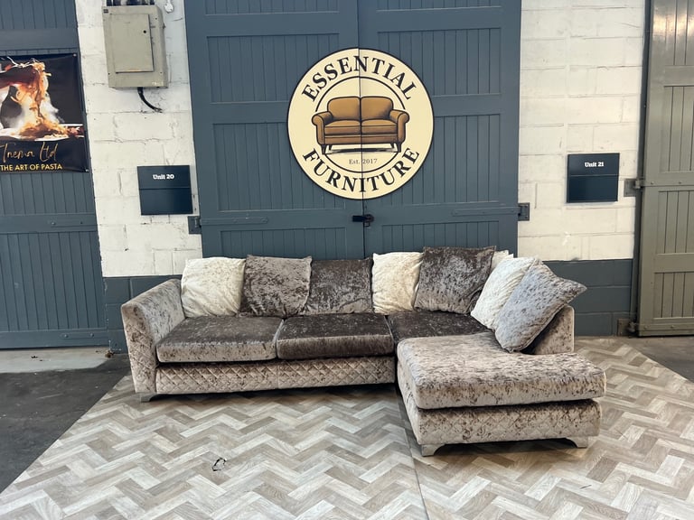 Sofology Crushed L shape sofa, FREE DELIVERY 