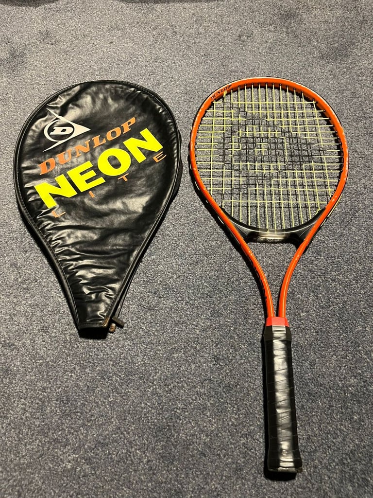 image for Dunlop Neon Lite 23 Tennis Racket – With Cover (Zip Missing)