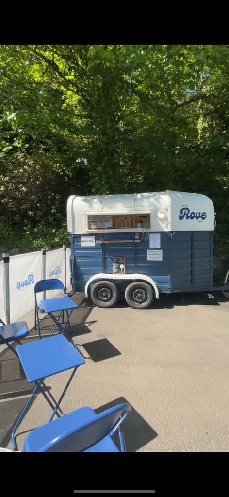 Fully converted coffee trailer