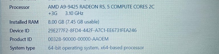 Asus VeryFast 8GB 256GB SSD Slimline Full HD Laptop, Win 11, Ms office