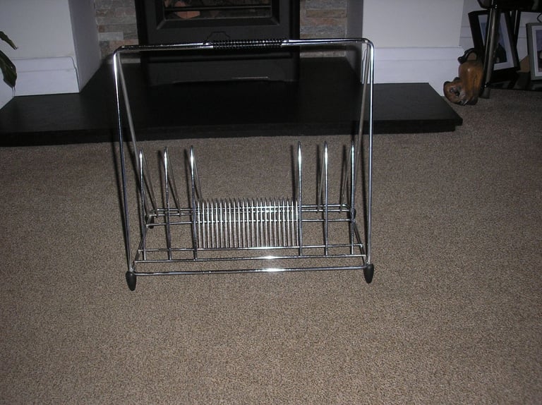 Record rack from 1960's/70's, excellent condition from pet & smoke free home