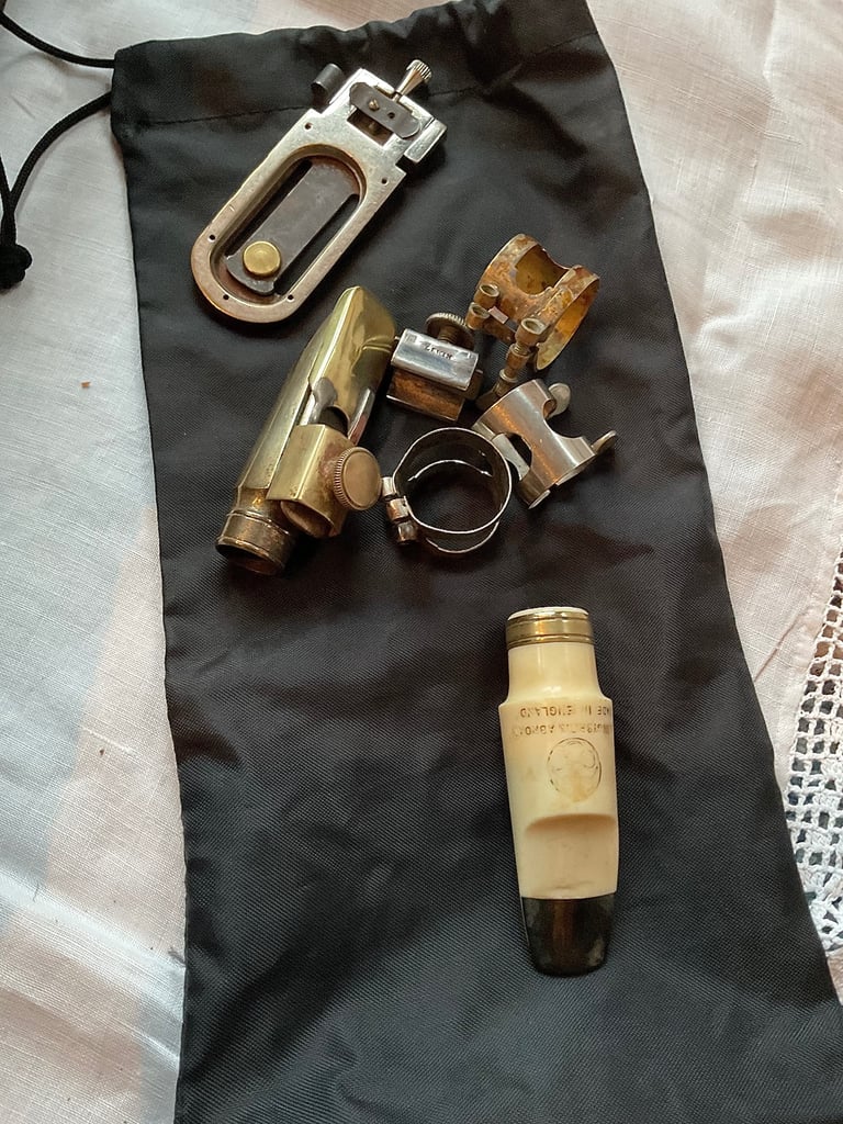 VINTAGE JEROME THIBOUVILLE LAMY ALTO SAXOPHONE + HARD CASE.