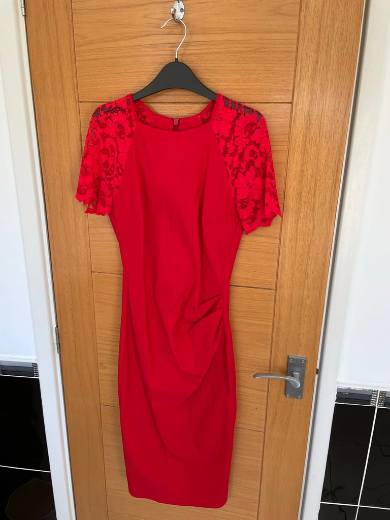 2 red dresses size 8, selling separately £5 each