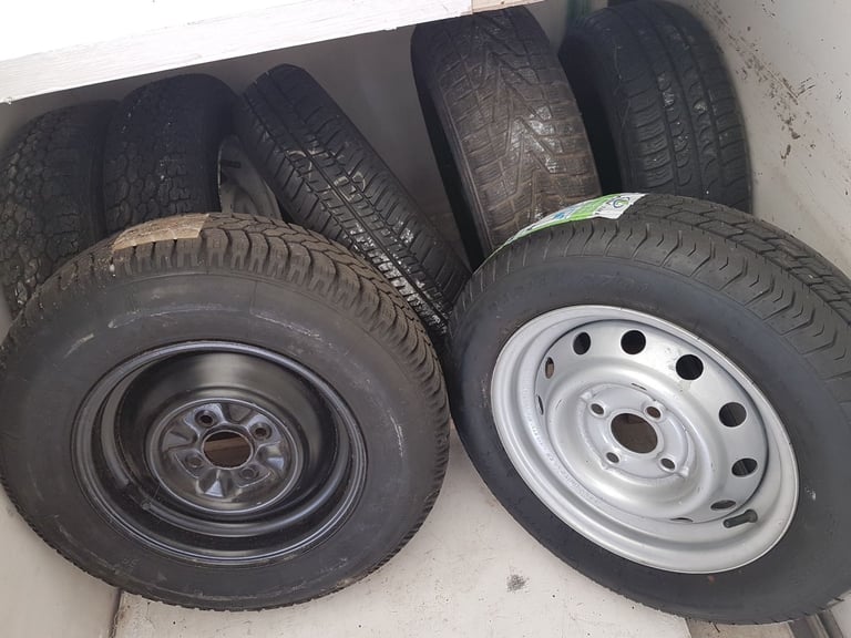 Caravan or trailer spare wheels 175R13, 155R13, 145R13