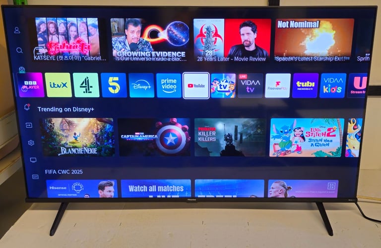 Hisense 50 inch smart 4k ultra HD led TV unused with remote 