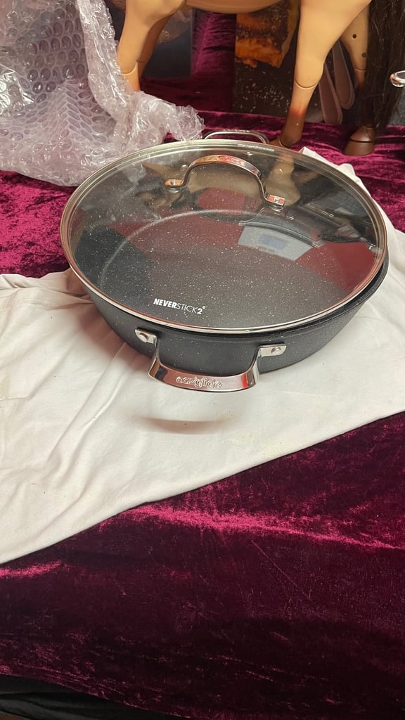 image for Eaziglide Neverstick2 Aluminium Non-Stick Shallow Casserole, 32cm