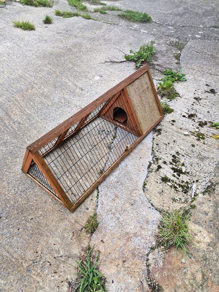 Rabbit/guinea pig hutch with run 