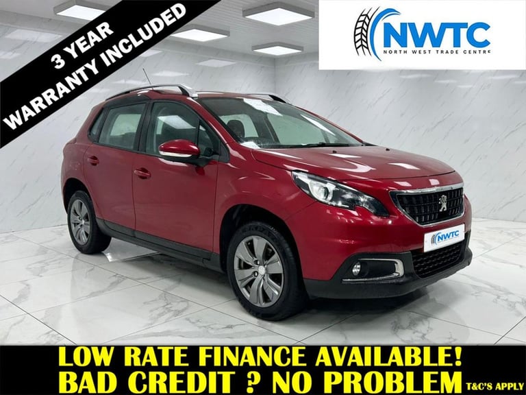 2017 Peugeot 2008 1.2 PureTech Active SUV 5dr Petrol Manual Euro 6 (82 ps) F/S/H! 1 FORMER OW HAT...