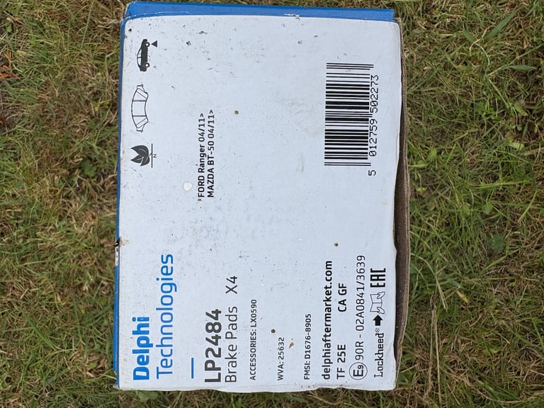 Ford ranger brake pads