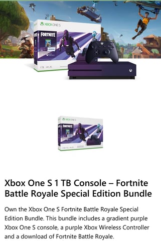 Xbox One S Fortnite Battle Royale Special Edition Bundle (1 TB