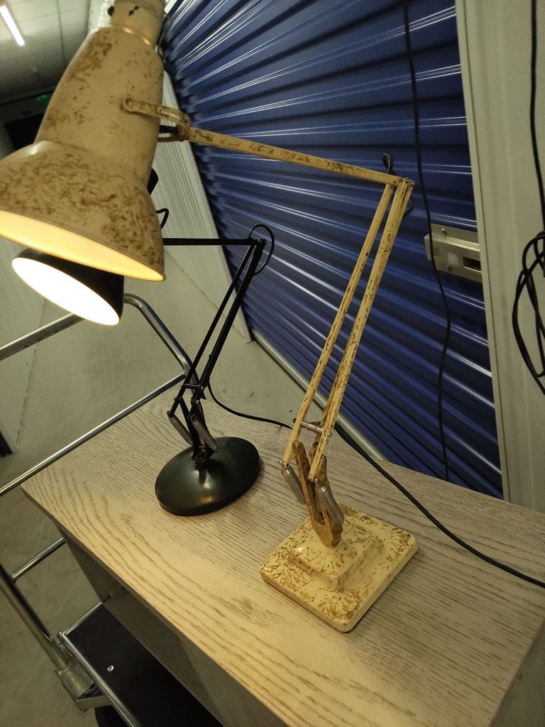 Herbert terry scrumble glazed anglepoise lamp 