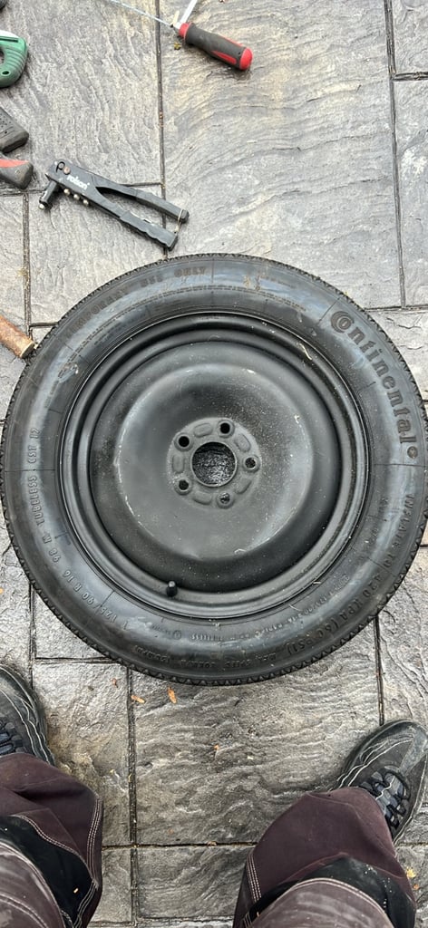 Ford courier 2024 space saver spare wheel. 