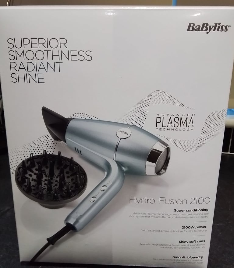 image for BaByliss Hydro-Fusion 2100. As new. Advanced Plasma technology.
