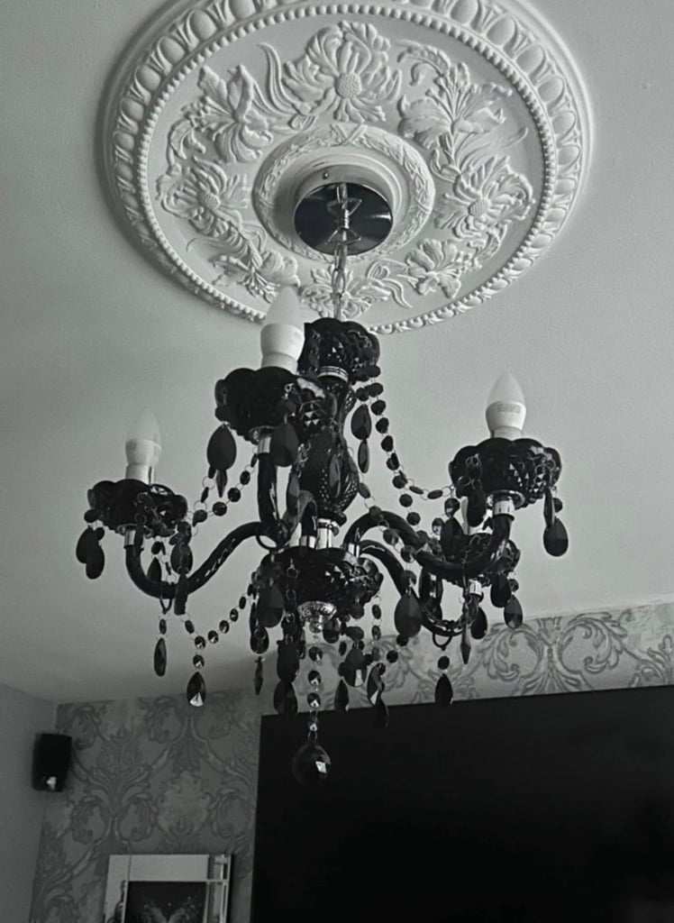 image for As good as new Black Chandelier 