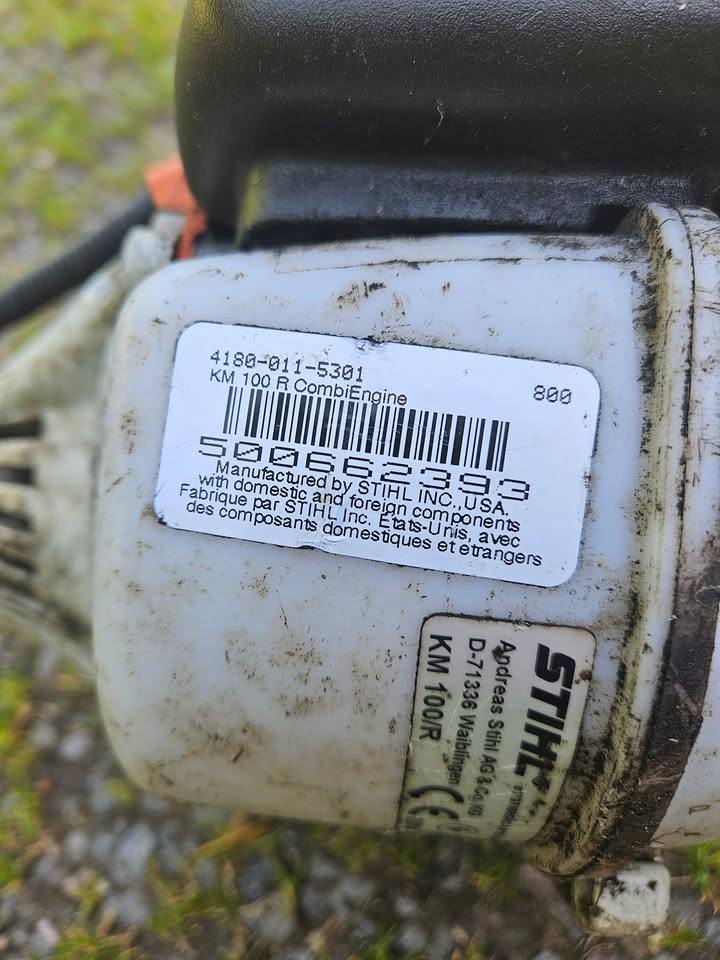 Stihl KM 100 R Combi and Strimmer attachment