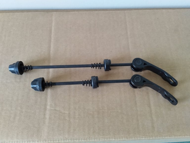 image for Brand New Pair Of Bike / Bicycle Quick Release Skewers In Black  Never used, or even fitted.