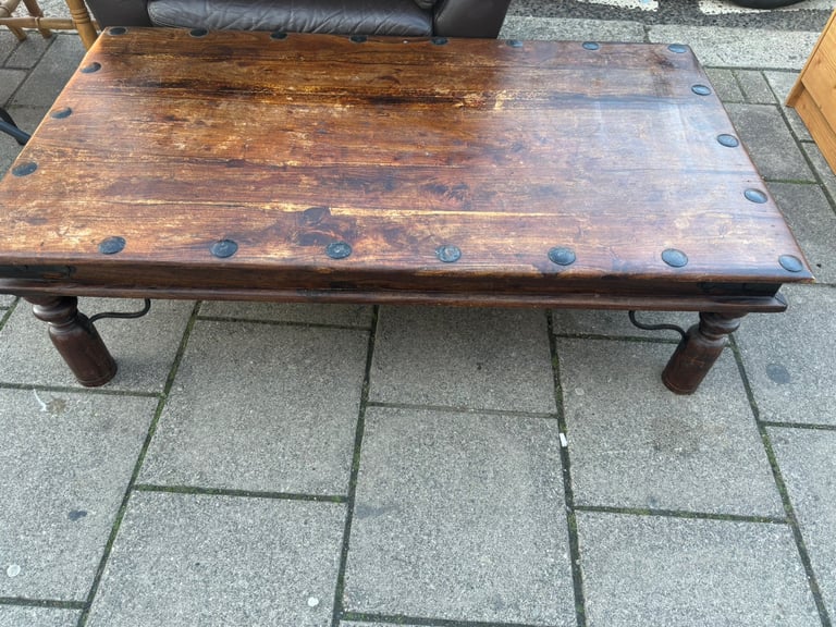 Wooden coffee table