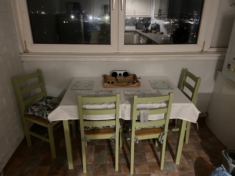 image for Dining table 4 chairs 