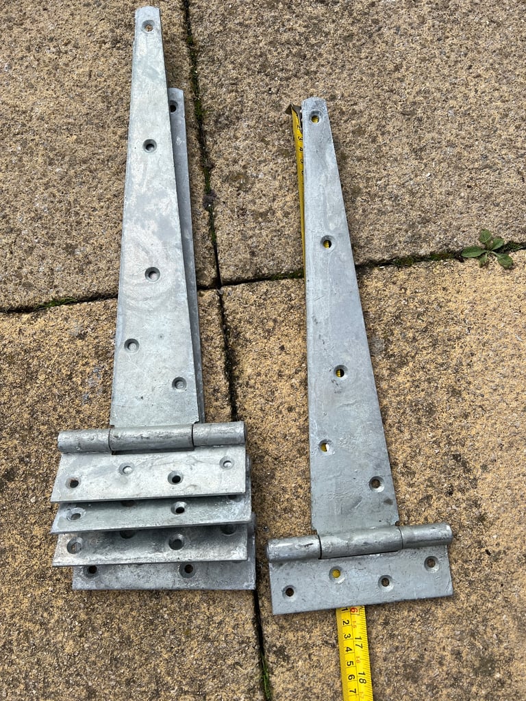 image for Gate hinges, galvanised, 12 and 14”