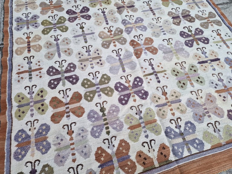 Rare Thin WeaveSmall Size Kilim