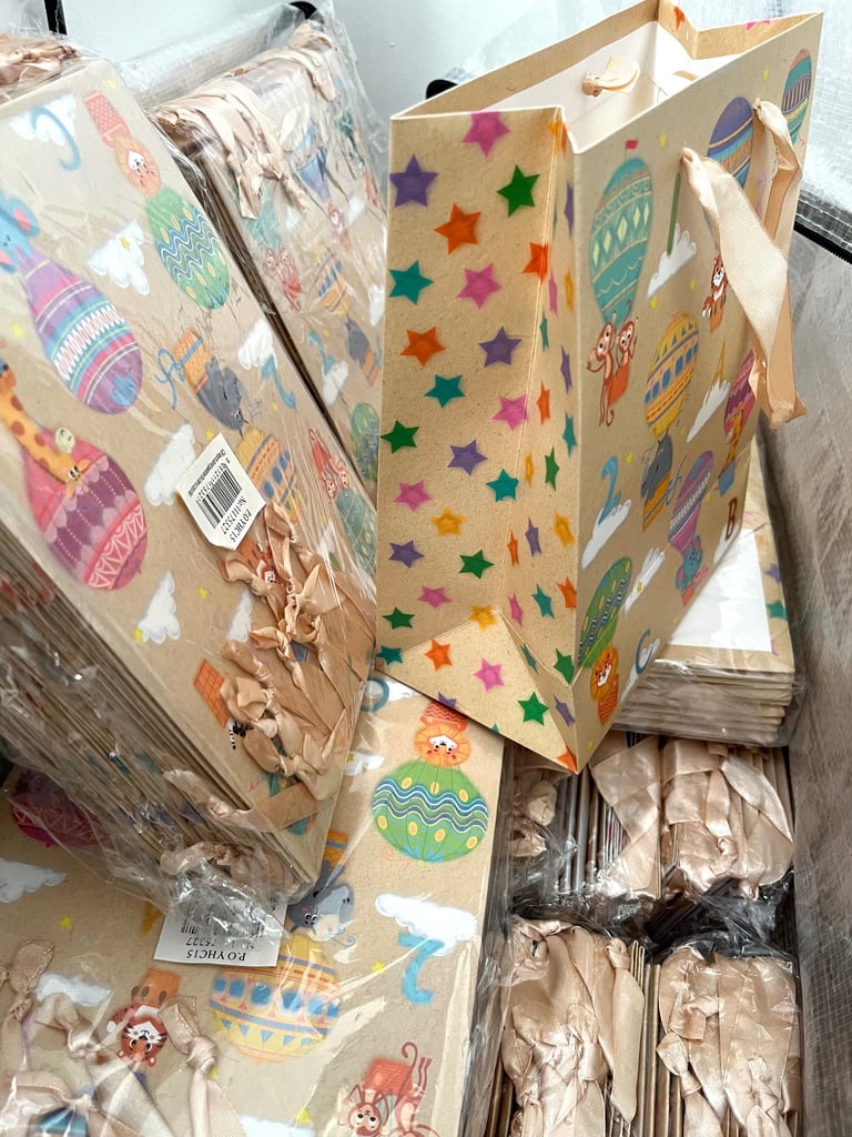 Job Lot Gift Bags New Baby Baby Shower x 50